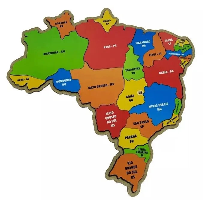 Quebra Cabeças Mapa Brasil